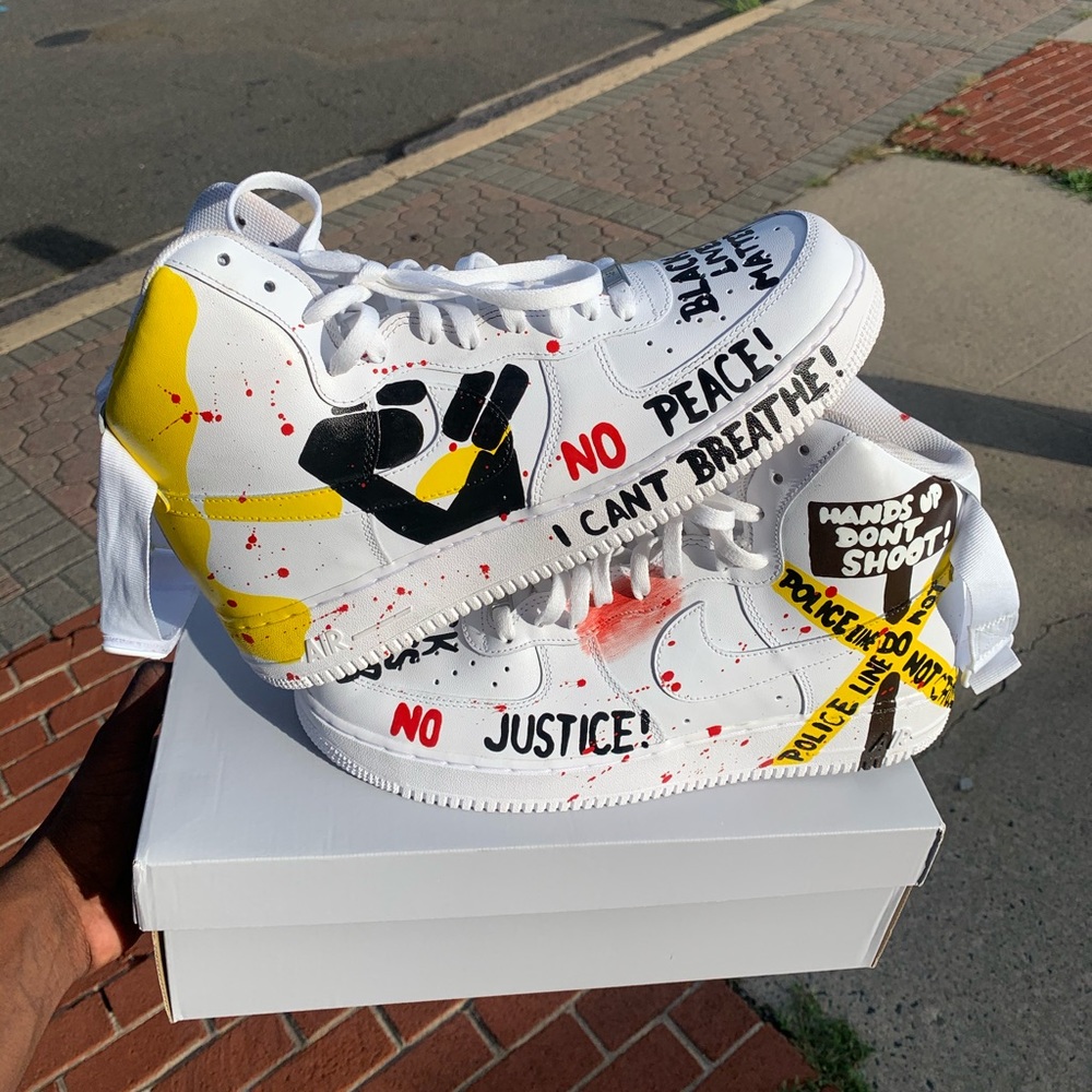 Custom Black Lives Matter Air Force 1 High Top